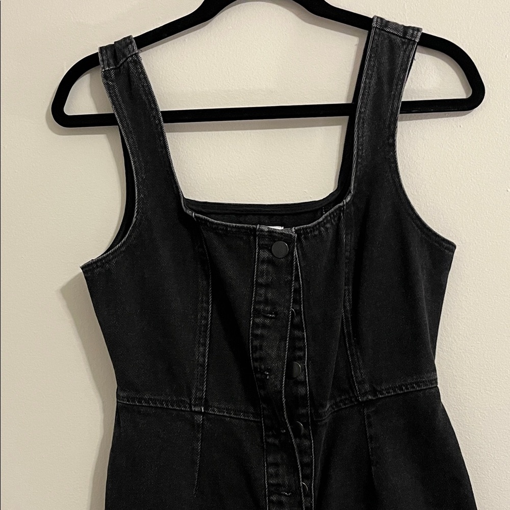 Urban Outfitters black denim mini dress